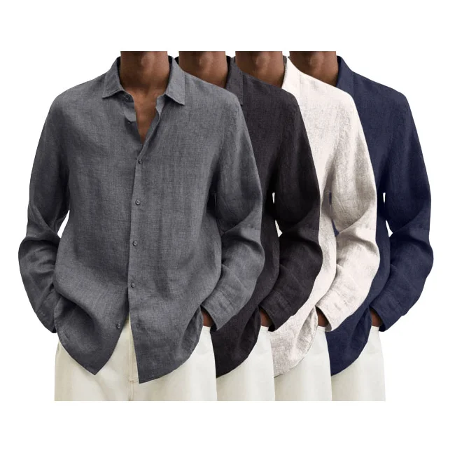 🎁2022 Men's Linen Long Sleeve Shirt