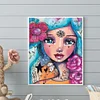 Diamond Painting -DIY Round Drill Girl(40x50cm)