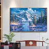 (70*50cm)Snow Mountain - Full Square Drill Diamond Painting