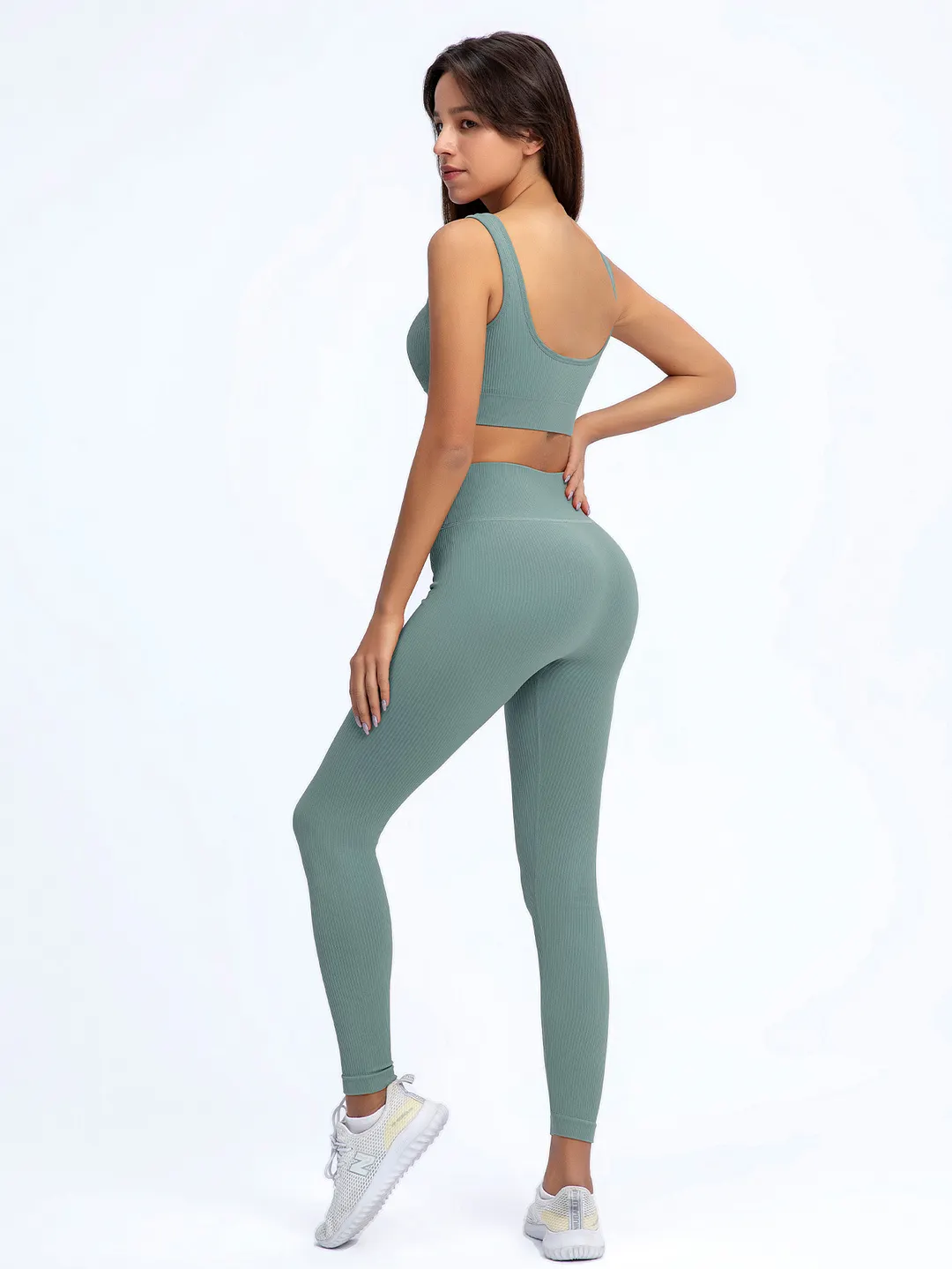Hergymclothing workout sports bra and leggings set