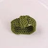 Simple Colors Knitting Weave Napkin Ring