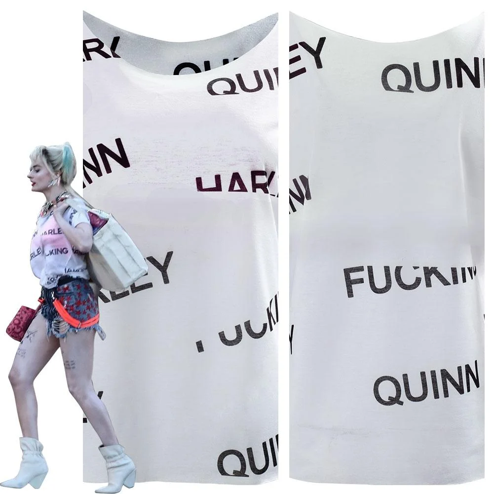 Birds Of Prey Harley Quinn Top Women Summer T Shirt Cosplay Costume