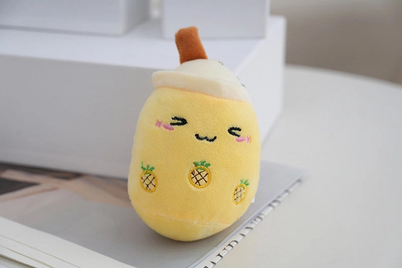 New Bubble Tea Cup Plush Toy Doll Bag Accessories Key Chain Milk Tea Shop Small Gifts