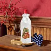 4 Pack DIY Rhinestone Drawstring Wine Gift Bags,  Diamond Painting Wine Decor Bag for Festival Gift Home Table Decor(Christmas)