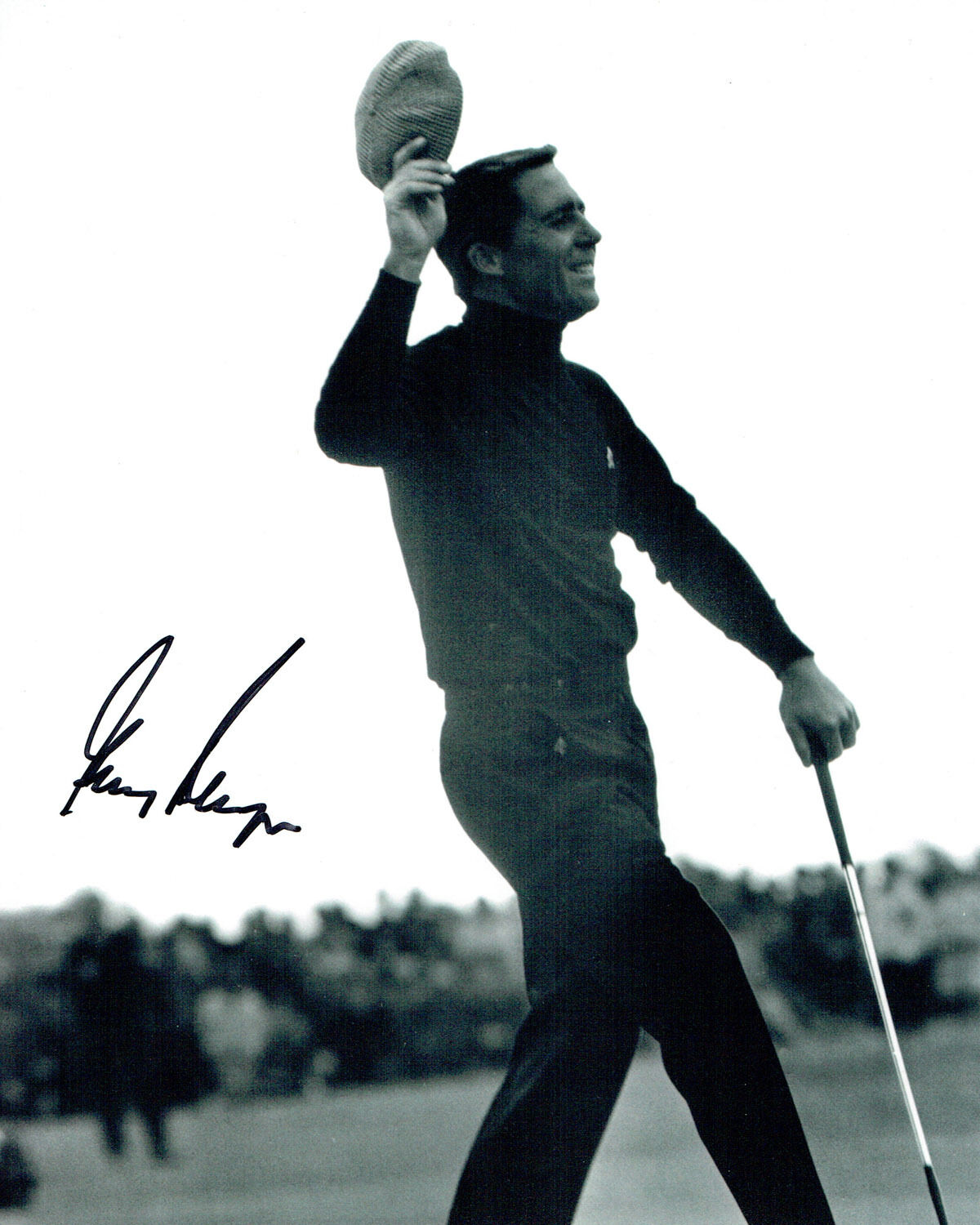 Gary PLAYER SIGNED Autograph 10x8 RARE Photo Poster painting AFTAL COA South African Golf Legend