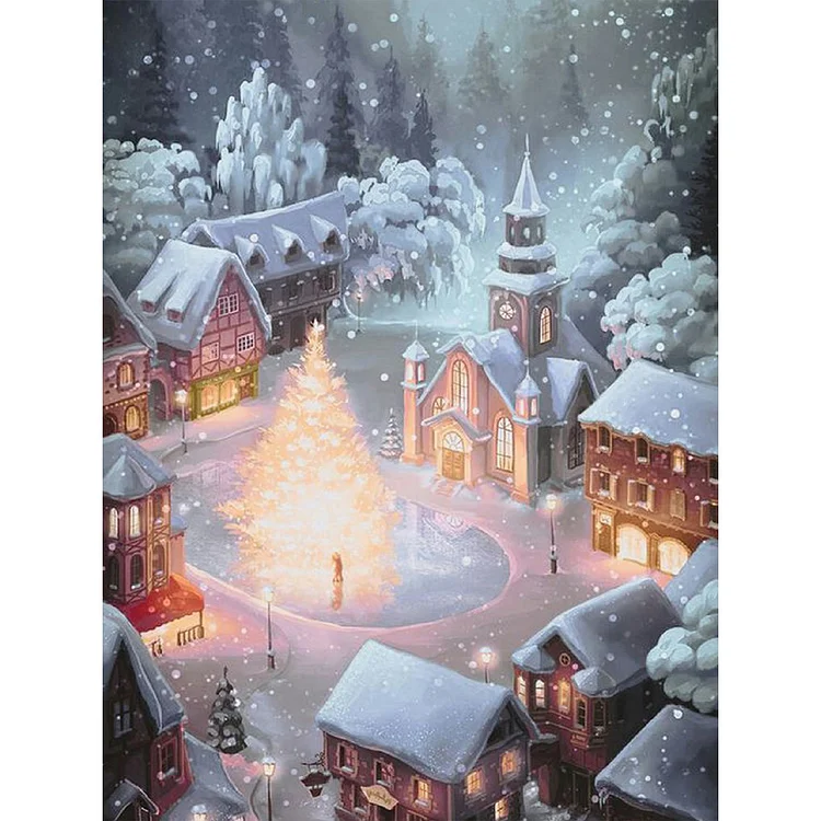 Christmas Town - Full Round - Diamond Painting(30*40cm)