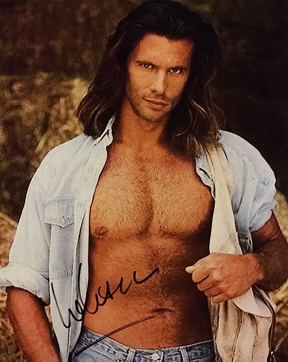 Lorenzo Lamas signed 8 x 10