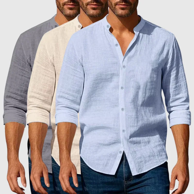 Linen Henley Shirt