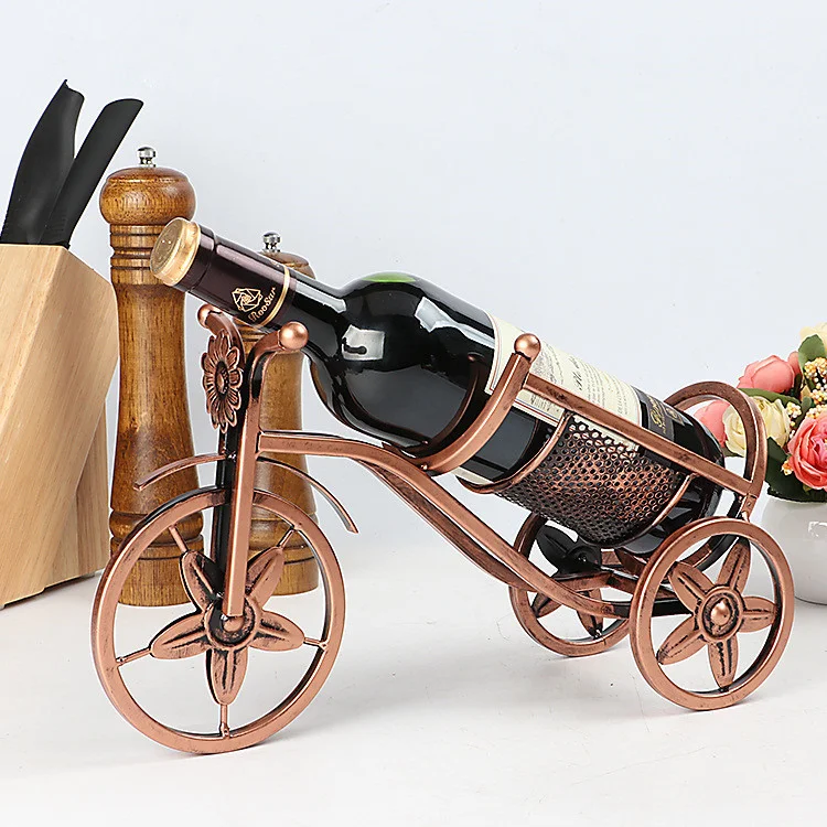 Athvotar Nordic Tieyi Red Wine Rack Decoration European Antique Restaurant Bar KTV Wine Cabinet Wine Display Shelf