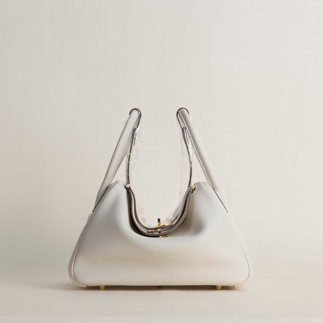 Lindy 26cm Clemence leather CC10 craie GHW