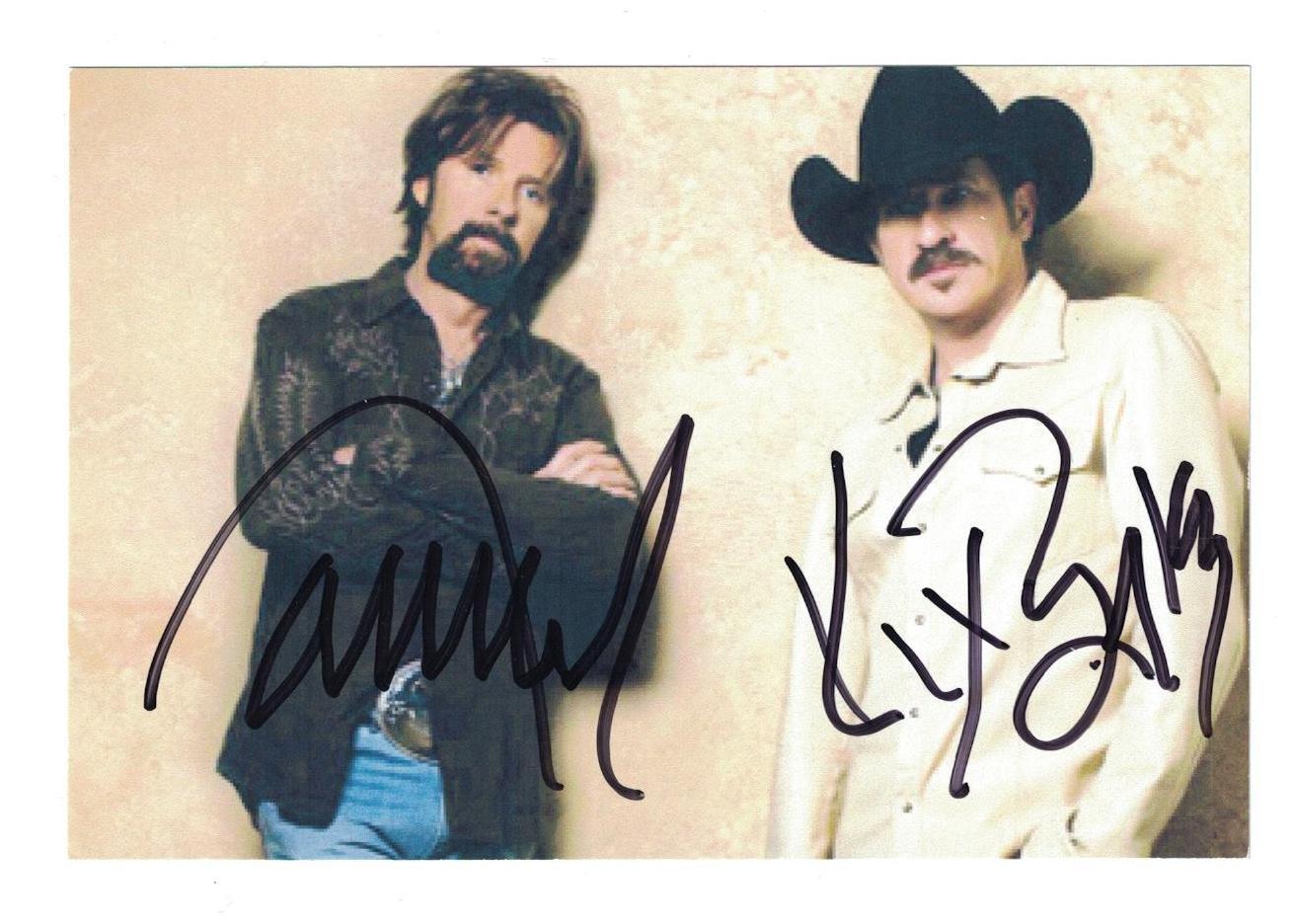 Kix Brooks Ronnie Dunn Dual Signed Autographed 4x6 Photo Poster painting Country Music Singers B