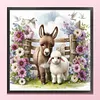 Flowers, Donkeys And Sheep-11CT Stamped Cross Stitch 40*40cm/15.75*15.75in tapestrymarket