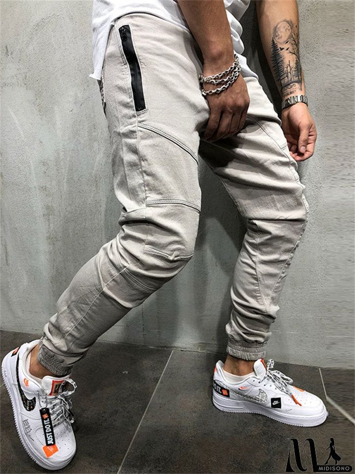 MidiSono - Stylish Simple Comfort Fit Pants for Men