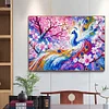 Peacock Pink Tree - Crystal Rhinestone Diamond Painting