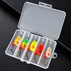 5pcs Metal Spoon Spinner Fishing Lure with Tackle Box Fishing Wobblers Hard Bait