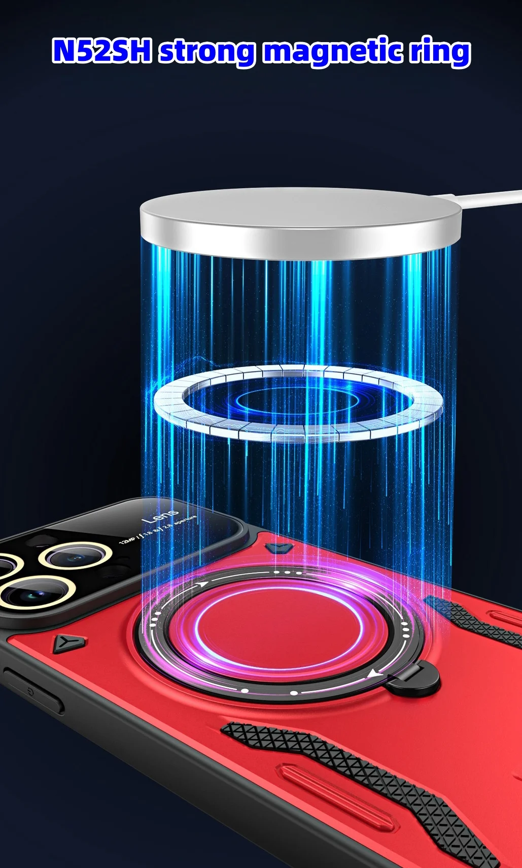 New Apple anti-fall large window stand mobile phone case