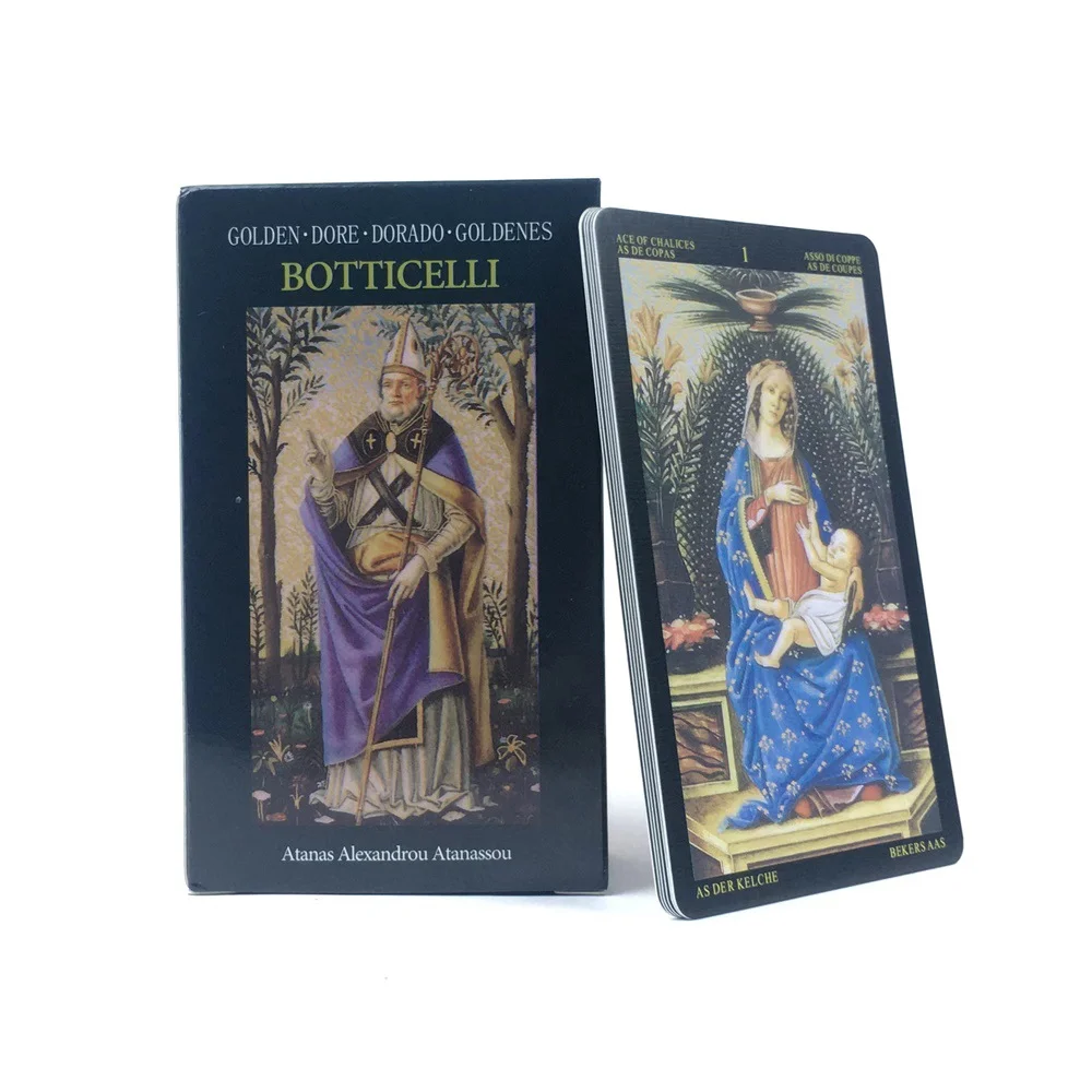 Golden Botticelli Tarot Deck & Guidebook