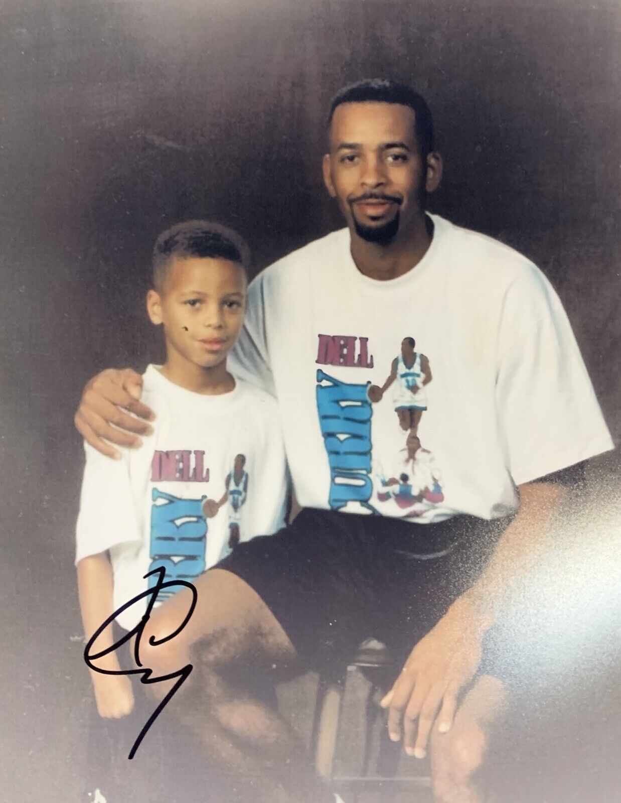 Dell Curry Signed 8x10 Photo Poster painting Pic Auto Steph