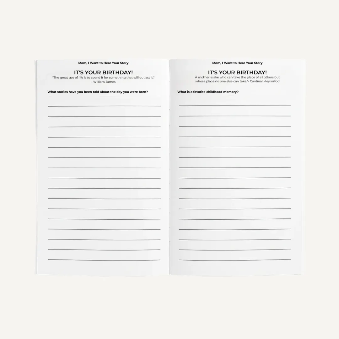 &ldquo;I Want To Hear Your Story&rdquo; Keepsake Journal