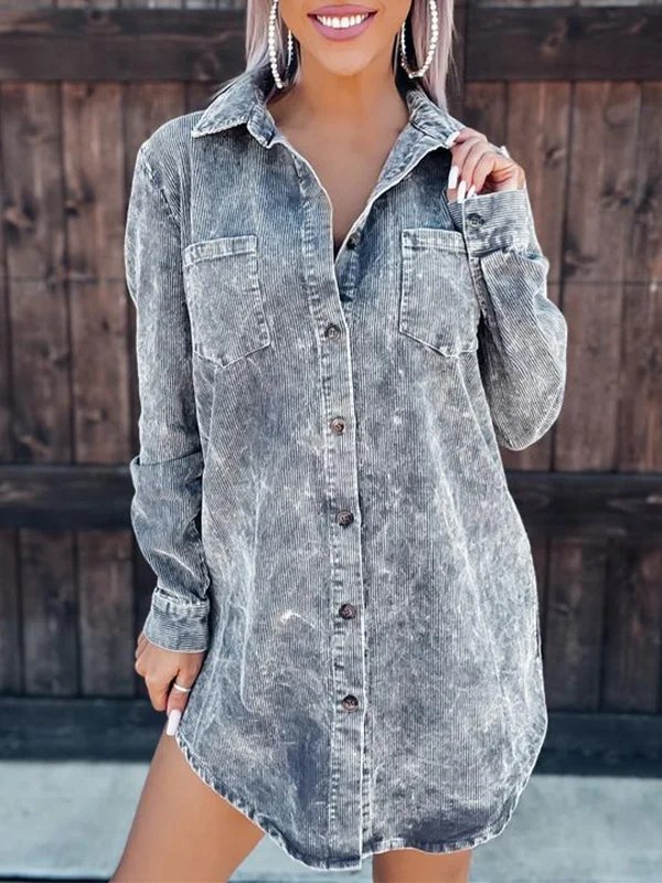 Women  Retro Long Sleeve Shirt