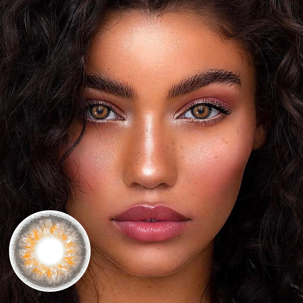 Opal Brown Contact Lenses Looking Cool When Wearing 14.2mm