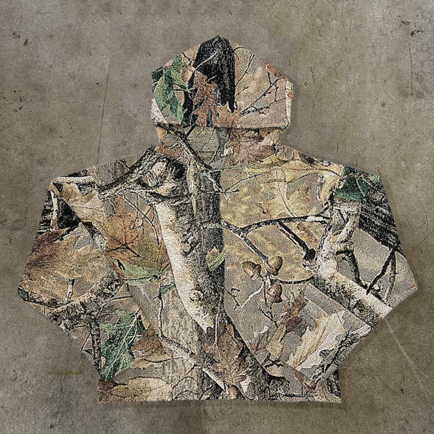 Camouflage Print Long Sleeve Hoodies