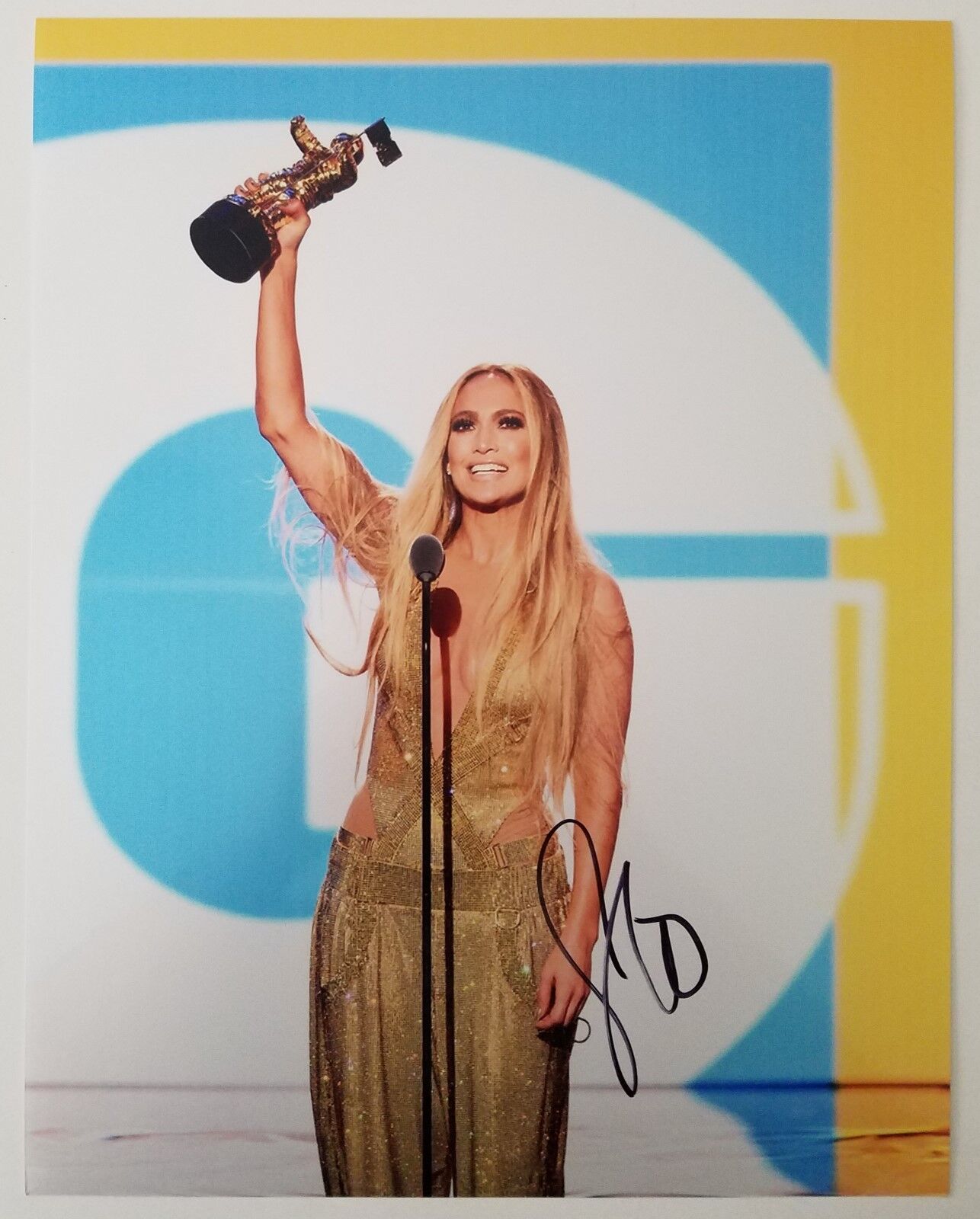 Jennifer Lopez Signed 11x14 Metallic Photo Poster painting JLO Singer Actress Music LEGEND RAD