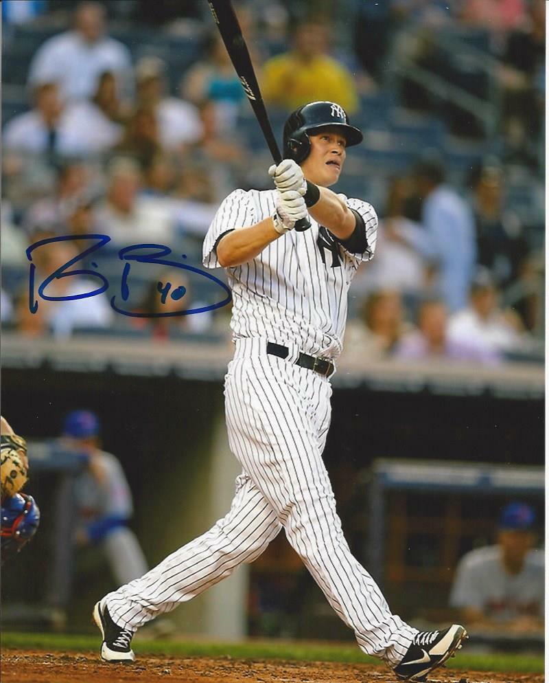 Reid Brignac autographed 8x10 New York Yankees #6