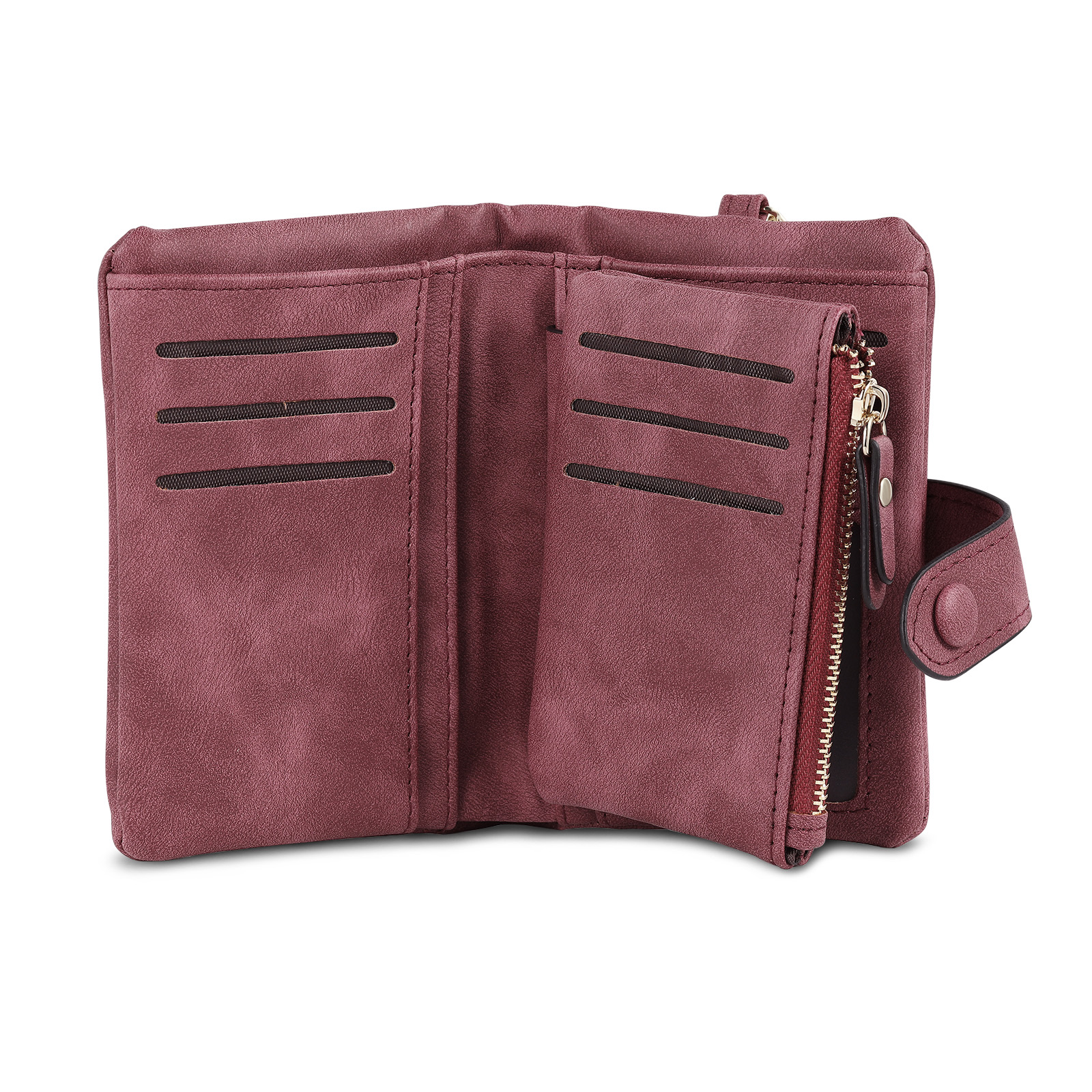 Portafoglio in PU pelle con 4 nomi & 2 testi & 1 foto personalizzati per mamma