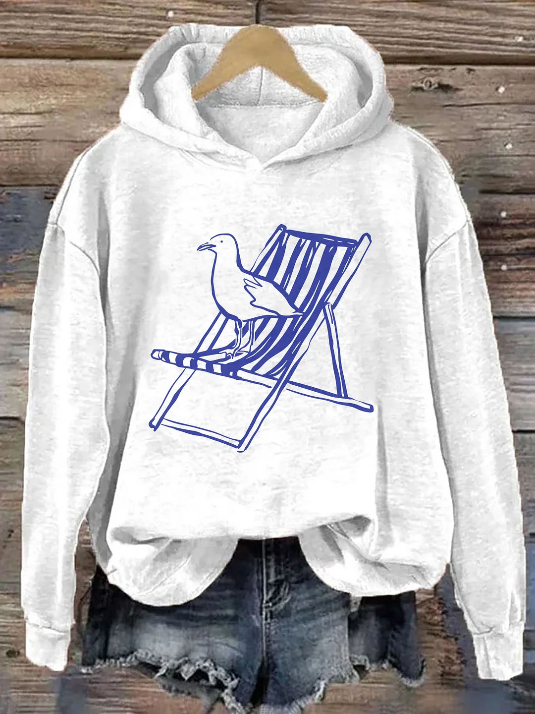 Whimsical Seagull Hoodie