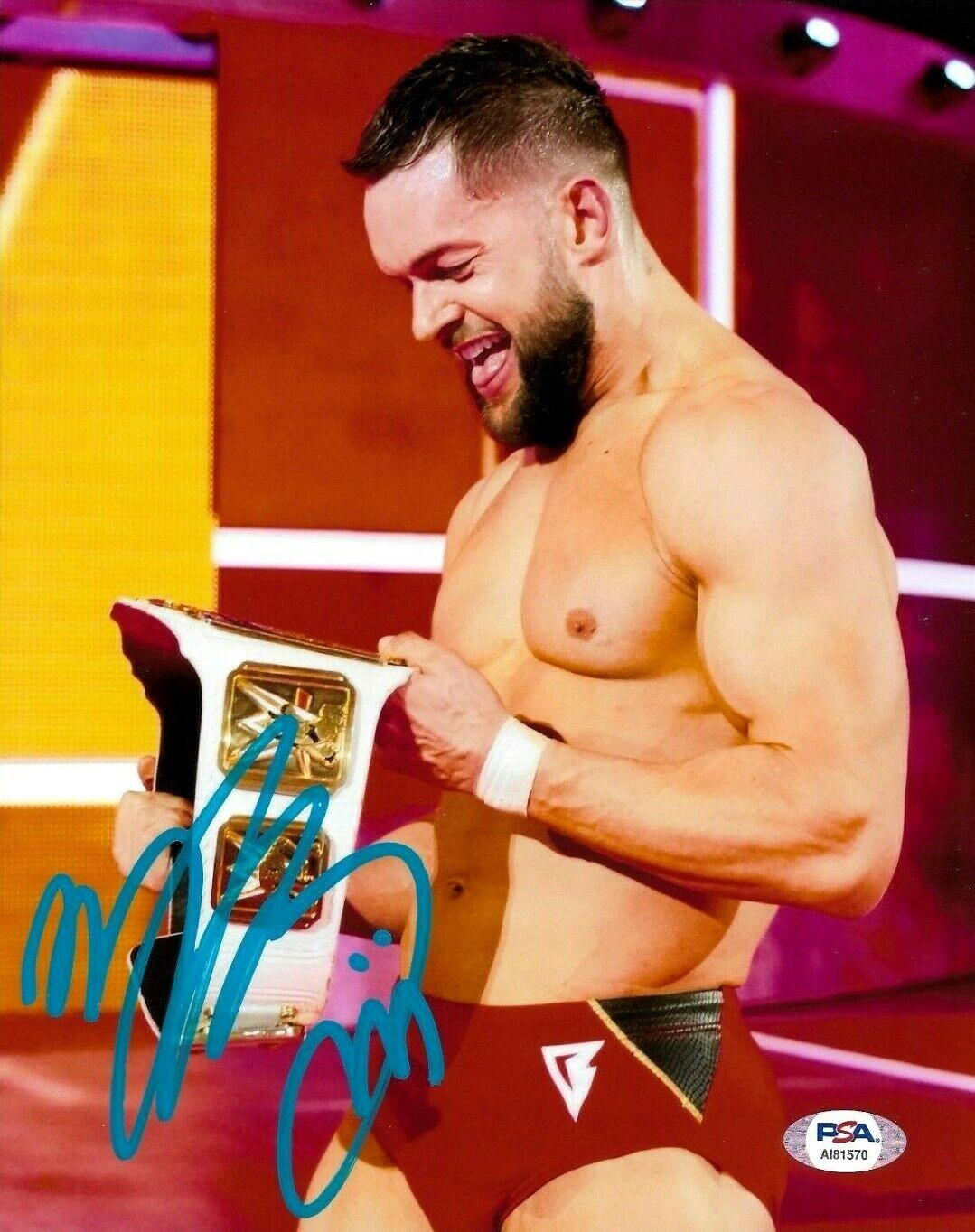 WWE FINN BALOR HAND SIGNED AUTOGRAPHED 8X10 Photo Poster painting WITH PROOF AND PSA DNA COA 32