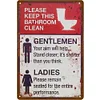 Toilet - Vintage Metal Signs - 20*30cm/30*40cm - Warning