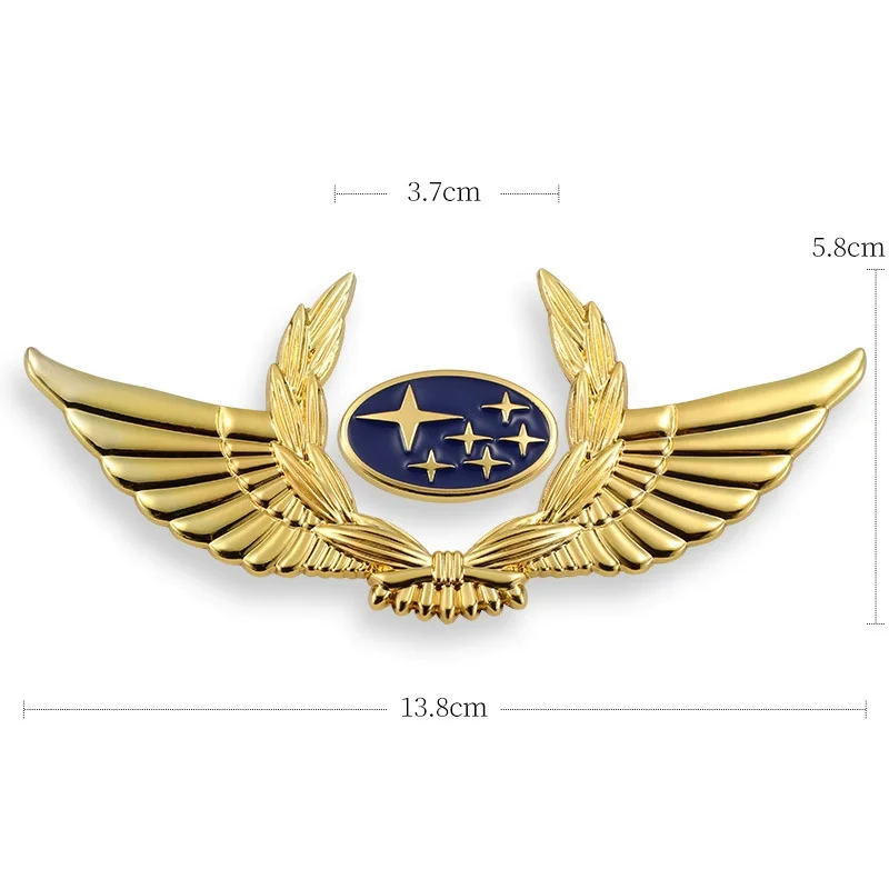 3D car metal badge decorative side label (customized car logo)