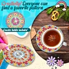 10pcs/set DIY Special Shape Diamond Painting Coasters Kits ( Mandala )