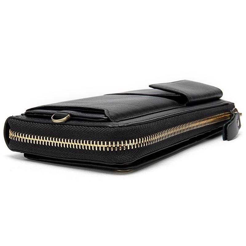 Casual Style Card Slot Currency Pocket Magnetic Closure Soft Leather Wallet