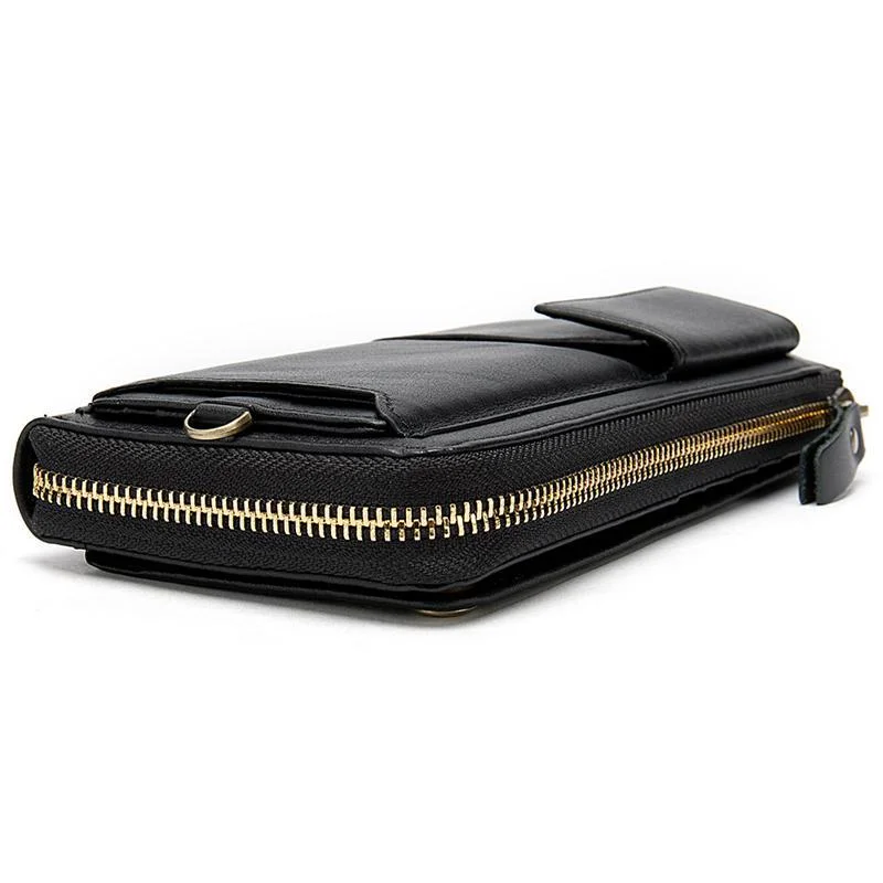 Casual Style Card Slot Currency Pocket Magnetic Closure Soft Leather Wallet