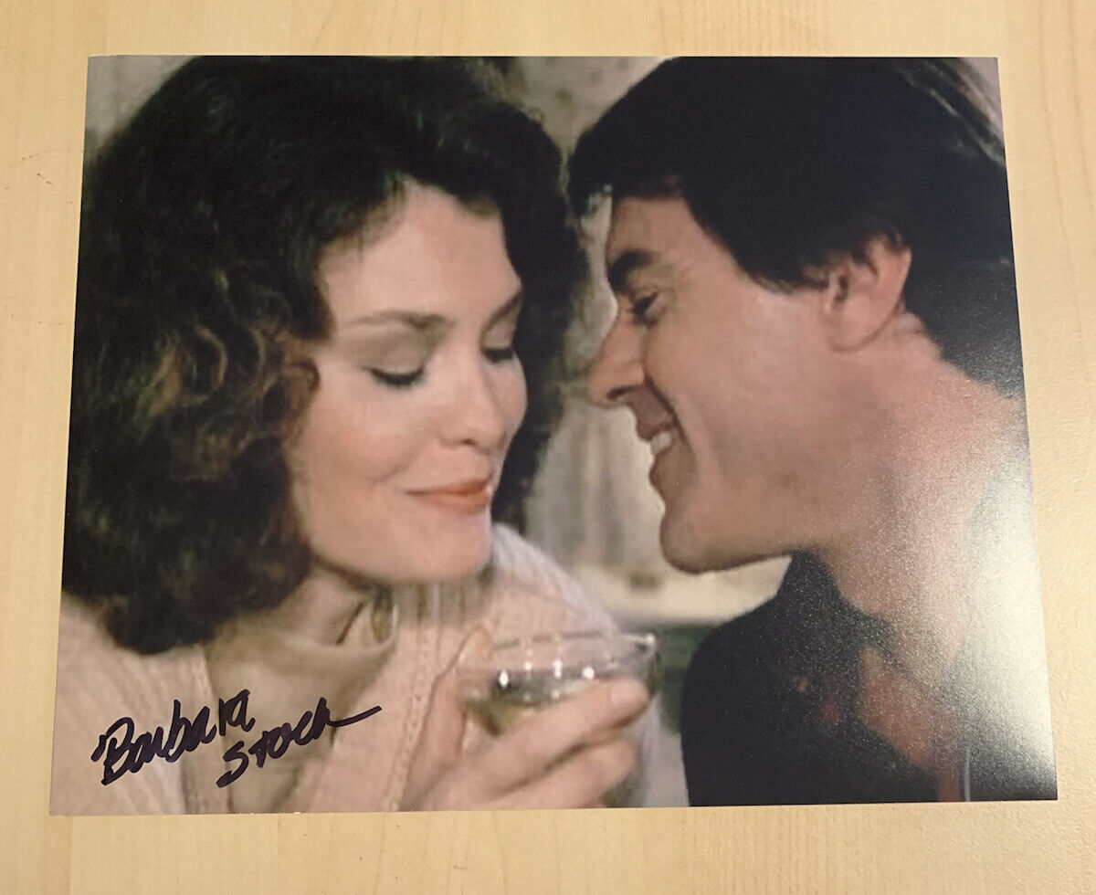 BARBARA STOCK HAND SIGNED 8x10 Photo Poster painting ACTRESS AUTOGRAPHED SPENSER FOR HIRE COA