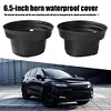 2pcs 6.5in Waterproof Car Speaker Covers Soft Silicone Foldable Horn Spacer