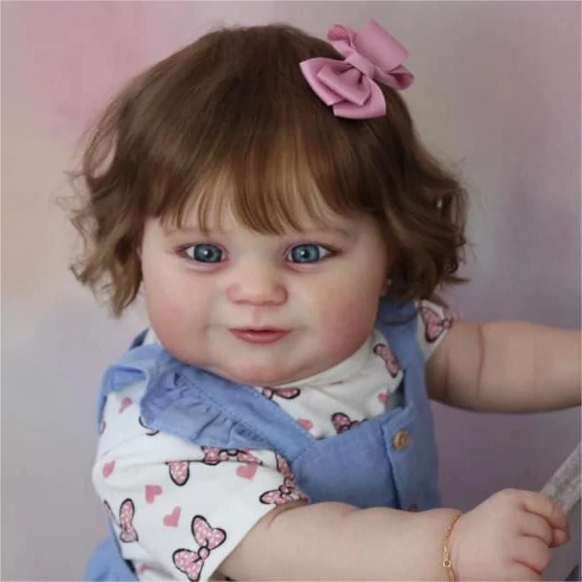 [Heartbeat & Coos] 20" Realistic Reborn Toddlers Doll Girl Tomen Handmade Huggable and Posable