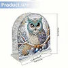 Acrylic Owl Diamond Painting Paper Towel Napkin Holder for Adults Kids Art Crafts