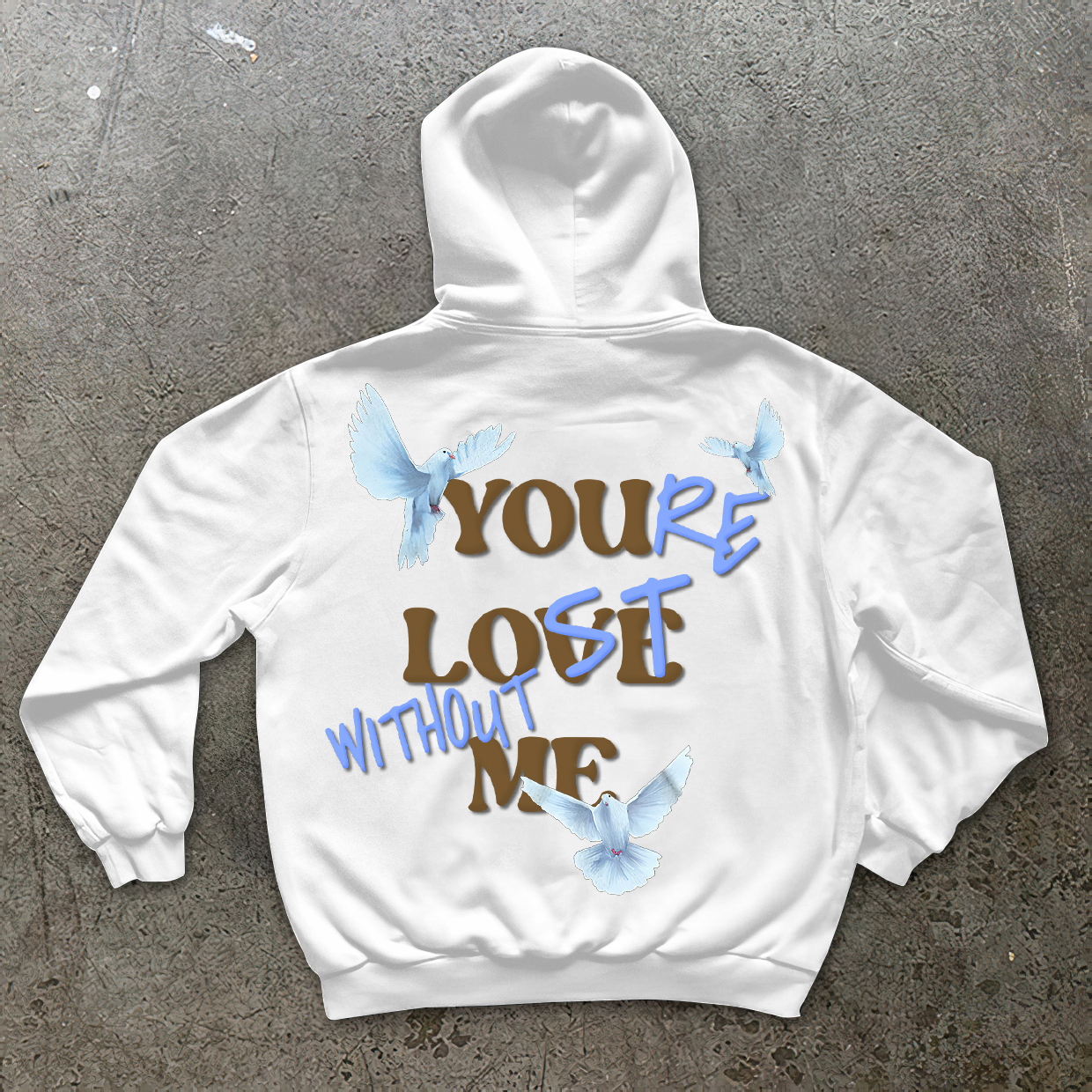 Sopula You're Lost Without Me & Peace Dove Graphic Hoodie