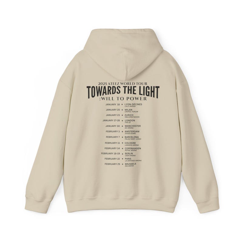 2025 Ateez Towards the Light Will to Power Simple Time Listed Hoodie