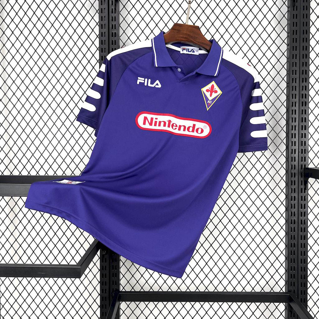 1998-1999 Retro Fiorentina Home Football Shirt 1:1 Thai Quality- Maxi Kit
