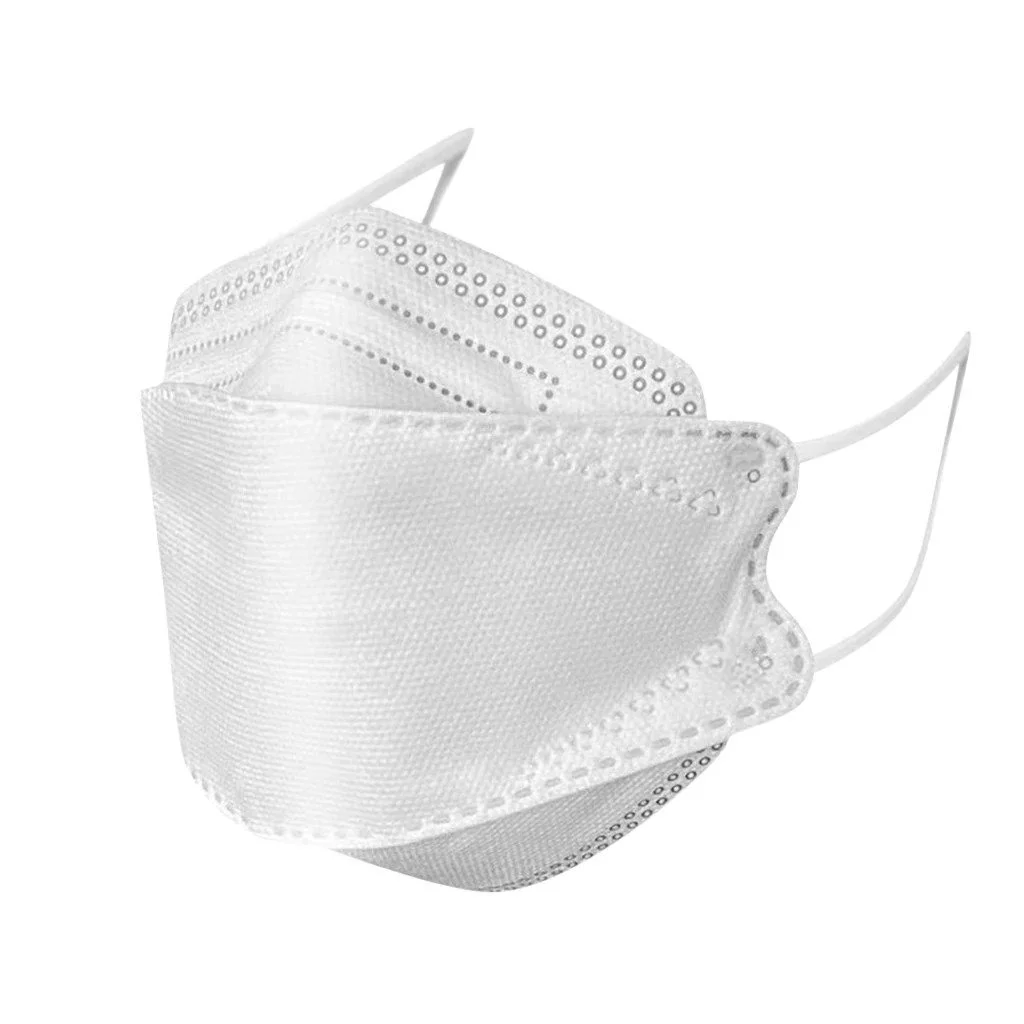 Face Masks 4Ply Fish Type Non Woven Mask (White&Black)