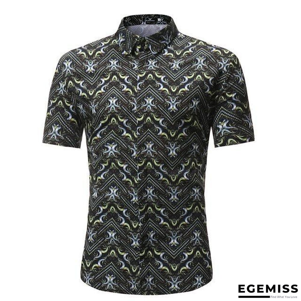 Men Fashion Style Short Sleeve Hawaiian Shirt | EGEMISS