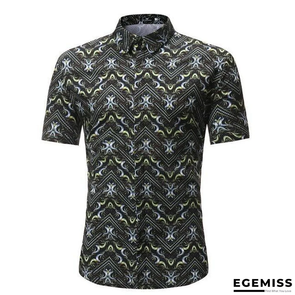 Men Fashion Style Short Sleeve Hawaiian Shirt | EGEMISS