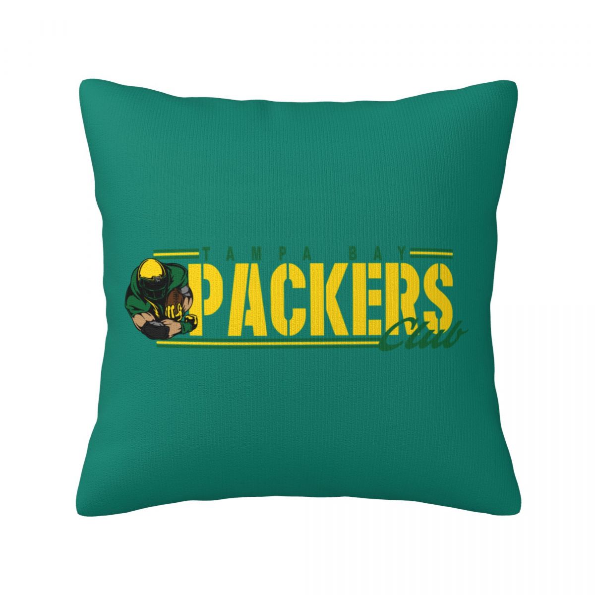 Green Bay Packers Club Logo Decorative Square Throw Pillow Covers