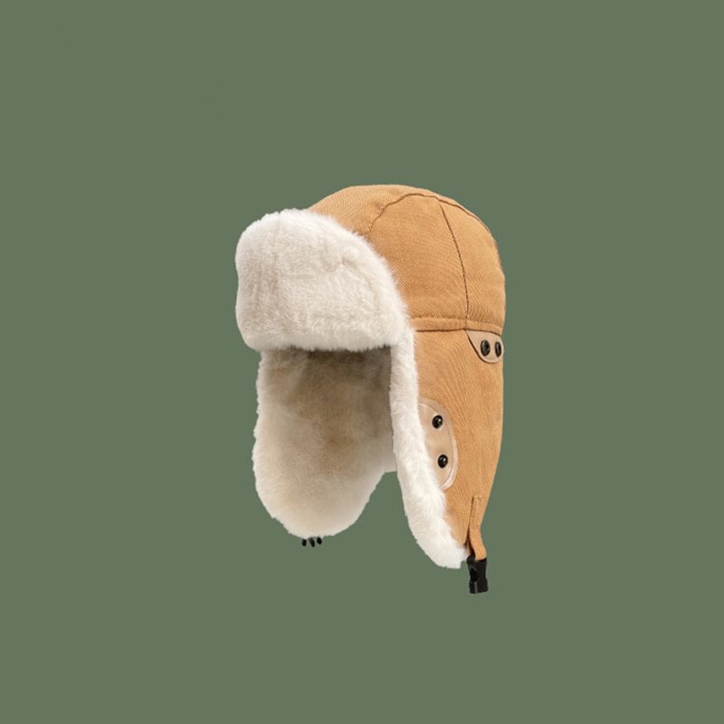 Lynn Thickened Winter Fur Hats - Orange