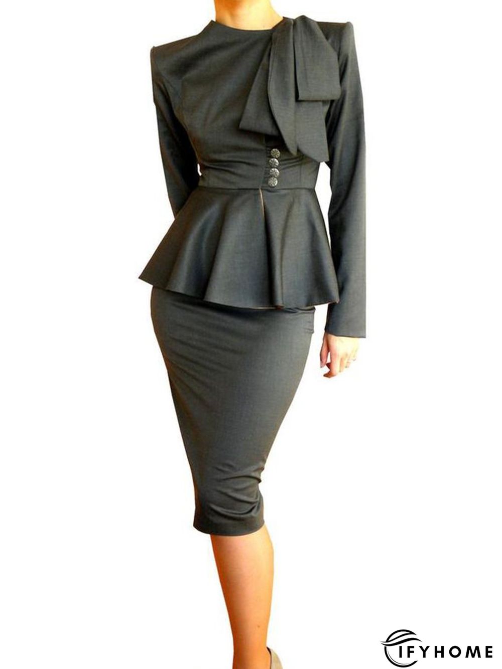 Elegant Vintage Simple Regular Fit Skirt | IFYHOME