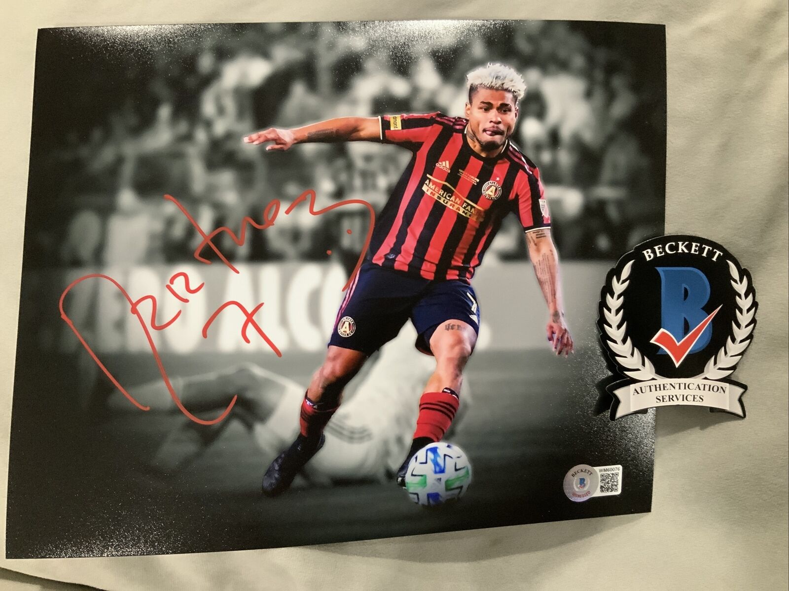 Josef Martinez Atlanta United Autograph Signed 8x10 Photo Poster painting Beckett Bas Coa